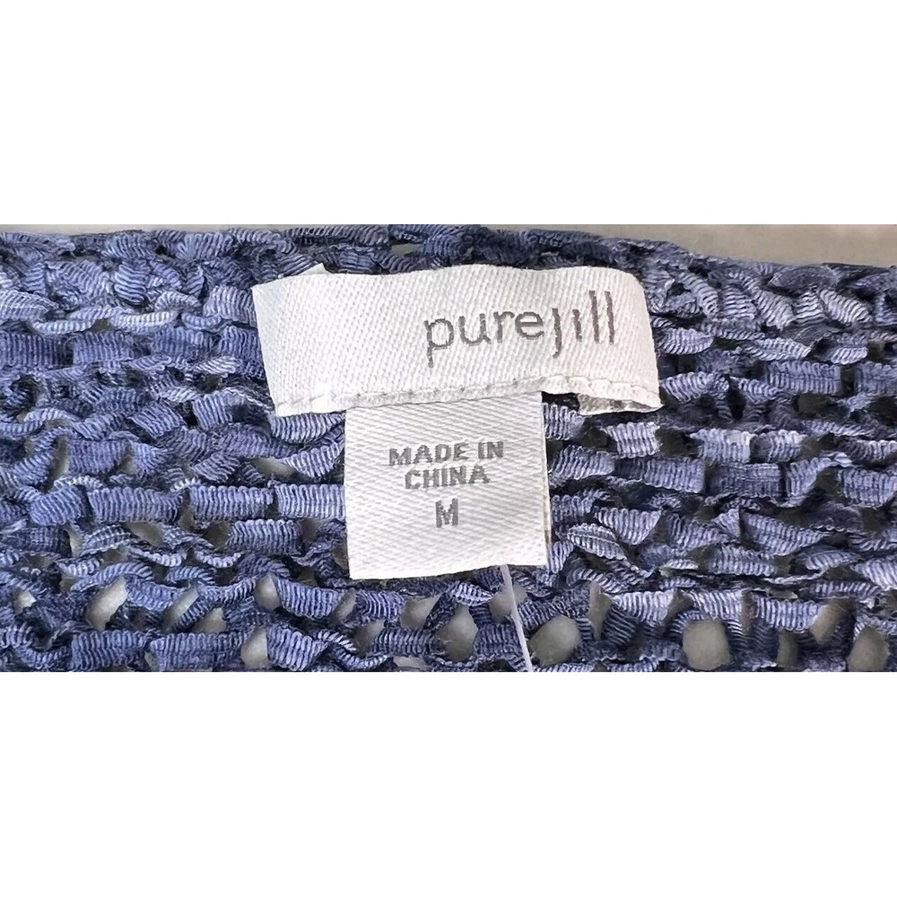 J. Jill Blue Knit Pullover Sweater Size Medium NWT - Picture 5 of 12
